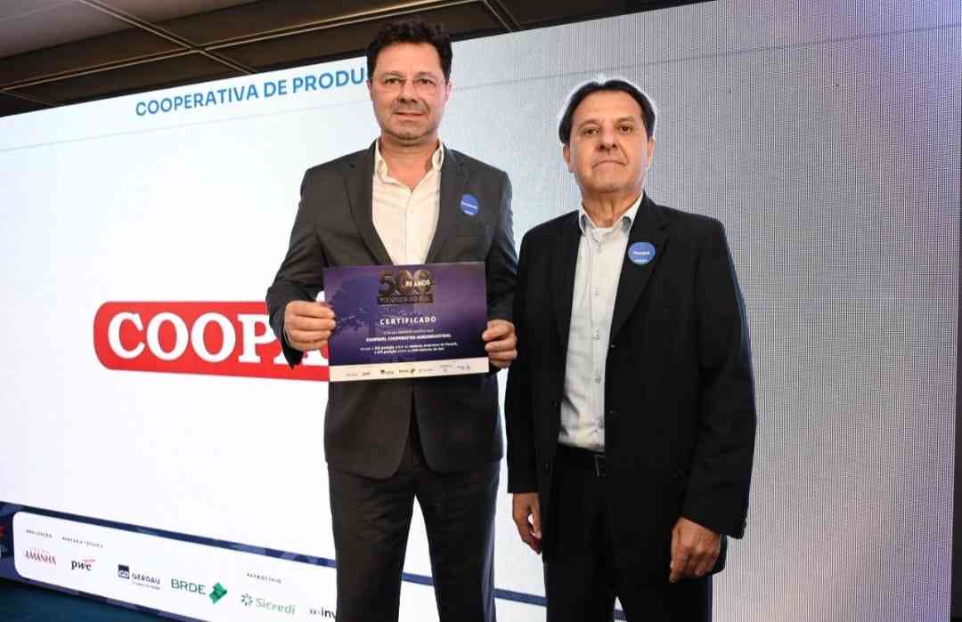 Coopavel comprova a sua força nos rankings Valor Mil e Maiores do Sul